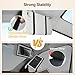 Car Sun Visor Vanity Mirror with Protective Cover, Rechargeable LED Visor Mirror with 3 Light Modes Touch Control, Universal Sun Visor Travel Makeup Mirrors for Car SUV Truck