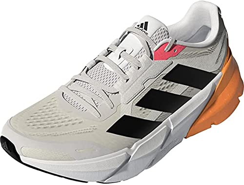 adidas Men's Adistar Low Running Shoes, Grey One/Carbon/Flash Orange US 6.5