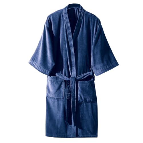 Dohler Roup&atilde;o Adulto Velour Felpudo Aveludado, Azul (Tamanho M)