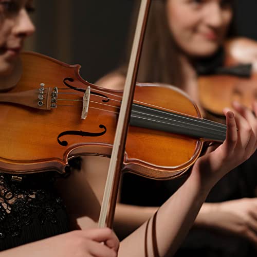 Violin 4/4 Full Size,Kmise Solid Wood Fiddle for Adults Beginners Students Kids,with Hard Case with Hygrometer,Violin Bow,Shoulder Rest,Rosin,Extra Strings by Kmise - Image 6