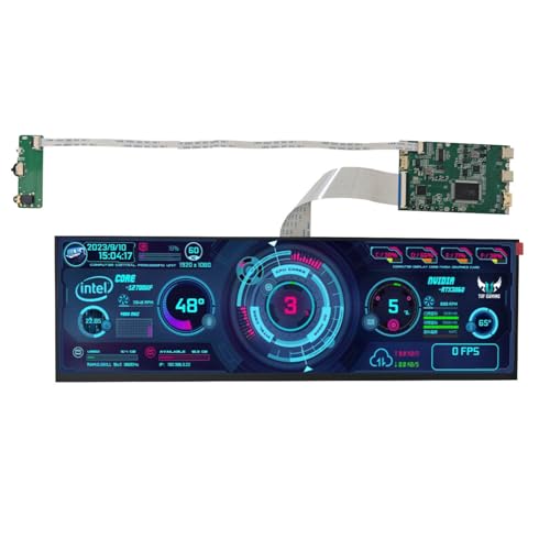 Image of 14.5Incn 2.5K Touchscrcen BarMontor,2560x720 IPS Portable CD Scrcen wth 10-Point Touch, 60 Rerteshn Rate.350nt Brightiness, USB C Drver Beard Yx25kK Tor DY Game PC (No Shell)