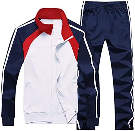 Sun Lorence Men's Athletic Running Tracksuit Set Casual Full Zip Jogging Sweat Suit