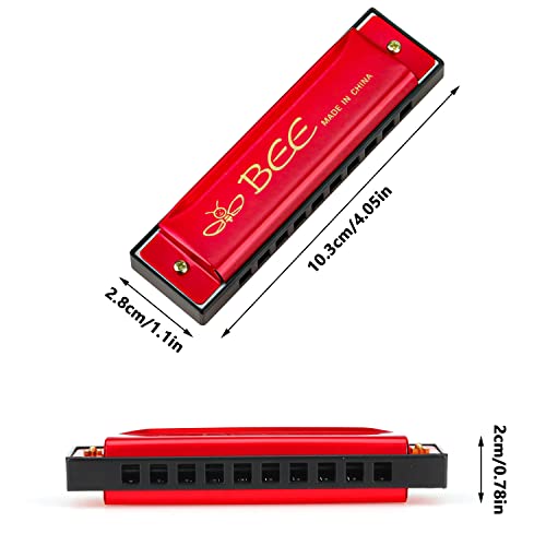 NTGRTY Lot de 2 harmonica diatonique diatonique pour enfant avec 10 trous - Les Beatles, Paul McCartney, John Lennon, RIngo Starr, George Harrison NTGRTY Lot de 2 harmonica diatonique diatonique pour enfant avec 10 trous – Image 3