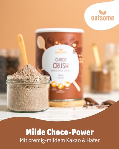 OATSOME® Choco Crush | Smoothie Bowl Mit Mildem Kakao & Cremigem Hafer | 100% Natürlich, Vegan & Ohne Zuckerzusatz + Zusatzstoffe | Einfache Zubereitung | Frühstück & Snack | Gefriertrocknung | 400g…
