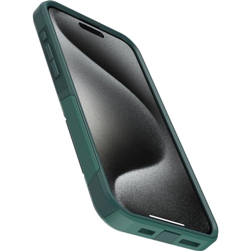 Image of OtterBox iPhone 15 Pro MAX (Only) Commuter Series Case - GET YOUR GREENS (Green), slim & tough, pocket-friendly, with port protection