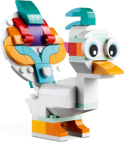 Creator 3 in 1 Unicorno Magico Giocattolo - Animale che si Trasforma in Cavalluccio Marino o in Pavone - Regalo Creativo per Bambine e Bambini da 7 Anni in su - 31140 - Lego - Immagine 3
