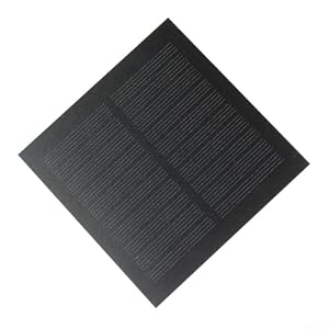 Hosrivae Photovoltaikzellenpanel, 1,1 W, 5 V, kompaktes monokristallines Solarpanel, 90 x 90 mm, für Mini-Außenladung, für Spielzeuglampen, kleine Geräte, Garten, Niederspannung, für Power-Geräte