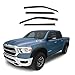 Auto Ventshade [AVS] In-Channel Ventvisor / Rain Guards | Fits 2009 - 2023 Ram 1500 (19-23 Classic Body Only), 2010 - 2024 Ram 2500 & 3500, Mega/Crew Cab- Smoke, 4 pcs. | 194109