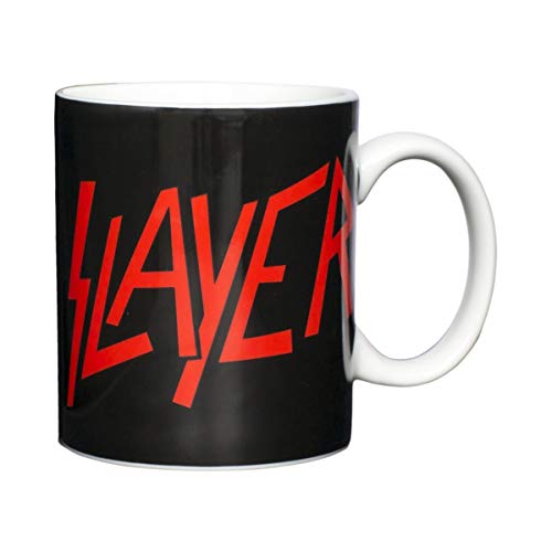 Slayer Tasse à café avec logo en porcelaine Noir 8 cm