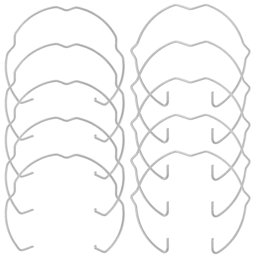 CLISPEED Clip de Resorte para Focos Empotrados Mr16, Anillos de Retención Redondos de Metal, 10 Piezas (5 Doble Oreja 5 Oreja Interna) para Fijación Segura en Luminarias LED y Halógenas