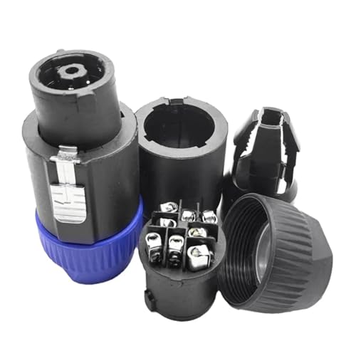 Conectores SpeakON 8 polos macho para panel y adaptadores de cables de altavoz 3
