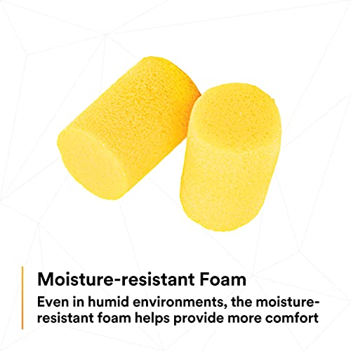 3M Ear Plugs, 200 Pairs/Box, E-A-R Classic 312-1201, Uncorded, Disposable, Foam, Nrr 29, For Drilling, Grinding, Machining, Sawing, Sanding, Welding, 1 Pair/Poly Bag #TOP3