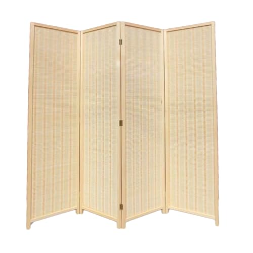 4ピースショートスクリーンパーティション、プライバシースクリーン、折りたたみ式、リビングルーム、寝室に最適(80x40cm-4 piece)