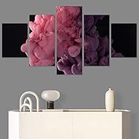 SIGNWIN 5 Panel Canvas Wall Art Modern Art 3D Abstract Abstract Brushstroke Contemporary Digital for Home Decorations Ready to Hang - 60