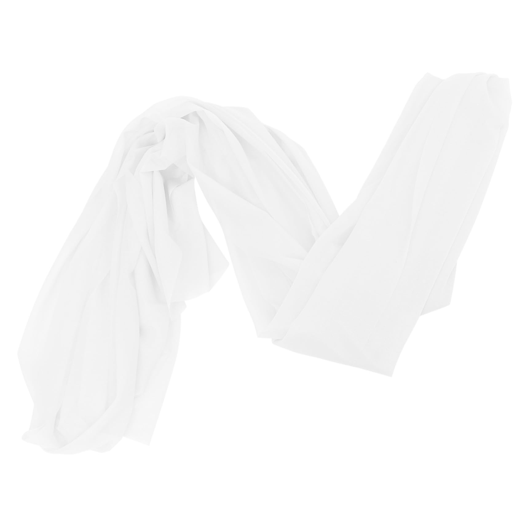 VICASKY 4 Stück Hochzeitsbogen Drapierung Weiß Sheer Vorhang Transparent Dekorationsstoff für Party Feier Hintergrund