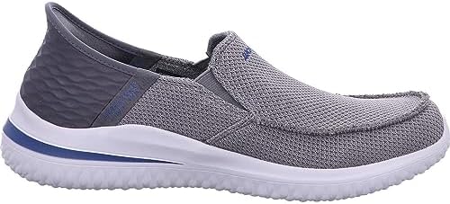 Skechers USA SlipIns Delson 30Cabrino Mens Slip On 9 DM US Grey | Image 5