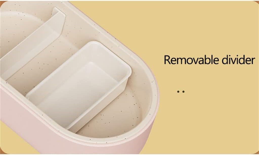 Electric Rice Box Portable Rice Cooker Heating Bento Box Food Warmer Water-free Warming Pot, 1