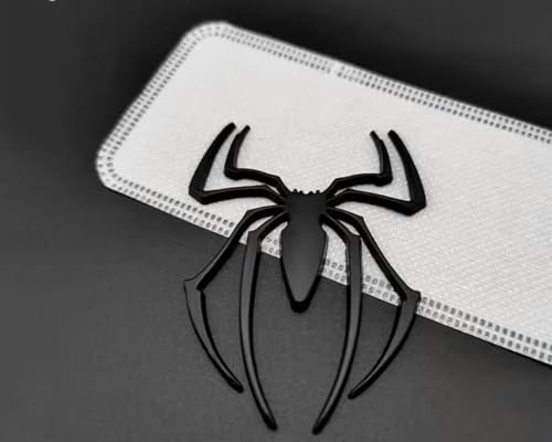 Image of 2 Pcs 3D Spider Chrome Emblems Badges Sticker Car Decoration for Universal Car Vehicle, Truck, Motorcycle, RV, Scooter, SUV, Door, Window (Black-B0CJBKLZKB)