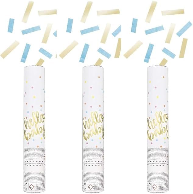 Party Buz WE VALUE YOUR TRUST Confetti Shooter I Birthday I Wedding I Baby Shower I Engagement (Blue Confetti Shooter) — image 1