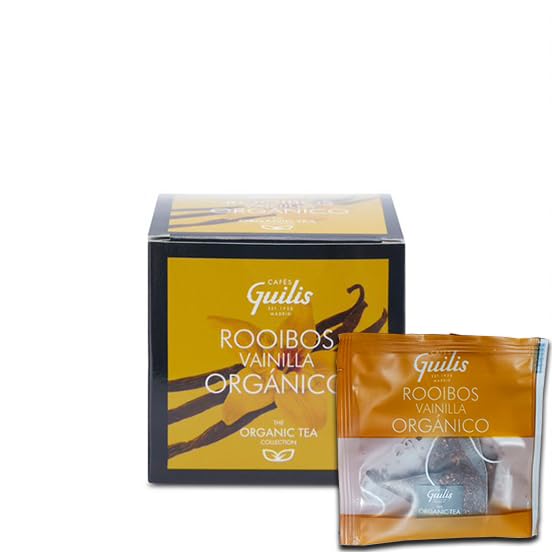 Rooibos biologique avec vanille Cafés Guilis infusion sachet pyramide