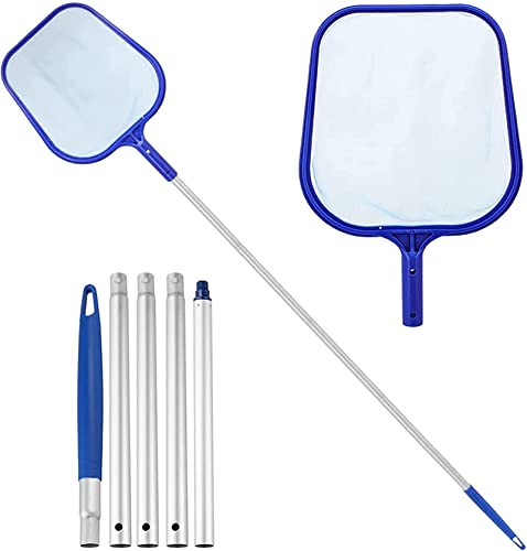 Kespurui Pool Leaf Skimmer Net Cleaner - Fine Mesh Skimming Pool Net With 5-Section Aluminum Pole For Cleaning Swimming Pool, Garden Pond, Hot Tub And Spa #TOP30