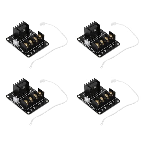 Remingtape 4X 3D Printer Hotbed MOSFET Expansion Module Inc 2pin Lead Anet A8 A6 A2 Compatible Black