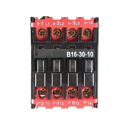 B16-30-10 220V 50/60Hz Coil 28A(AC-1) Ie 3 Pole 3NO 660V Ui 35mm CJX8 AC Contactor 1Pcs