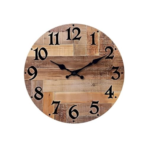 Horloge murale pour salon rétro et silencieuse pour créer un intérieur chaleureux