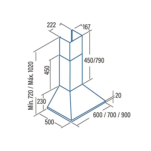Cata-Campana-Extractora-Modelo-OMEGA-600-Campana-Decorativa-de-Pared-3-niveles-de-extraccion-Ancho-de-60-cm-Acabado-en-Inox-Clase-de-Eficiencia-Energetica-C