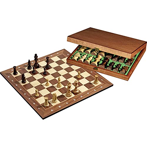 Philos Tournament Wooden Chess Set With 50Cm Board And Wooden Pieces In Wooden Storage Box (90Mm King) #TOP3