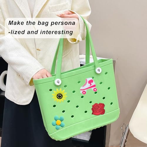 Image of Lckaey Rubber Beach Bag Accessories-PVC Rubber Totes organizer Sport Charms- for Purse Bogg Inserts