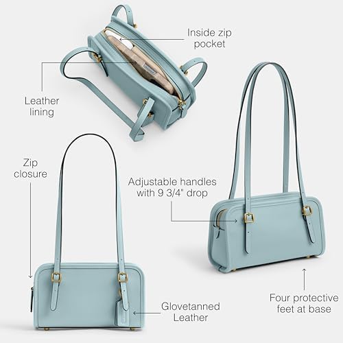 Amazon.com: Coach Swing Zip Bag 20, B4/Light Blue : Clothing