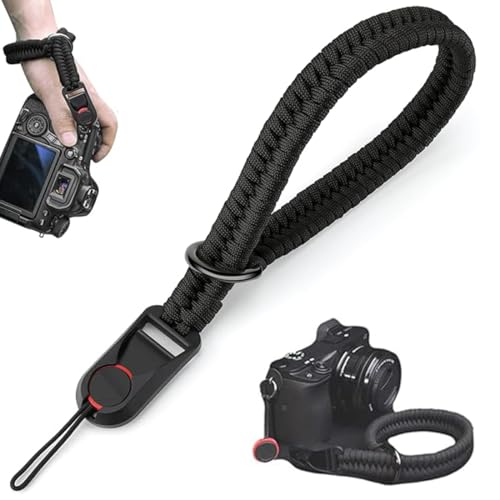 SULIUDAJI Dragonne Appareil Photo, Poignée De La Dragonne, Avec Boucle De Sécurité, Dragonne Pour Appareil Photo, Sangle De Poignet Réglable Pour Appareil Photo, Caméra Grip Lanière De Poignet Pour