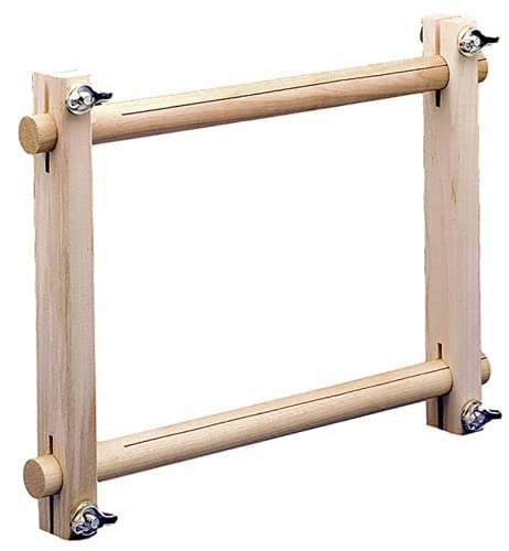Image of Frank A. Edmunds Split Rail Scroll Frame 6 Inch x12 Inch with Small Project Bag