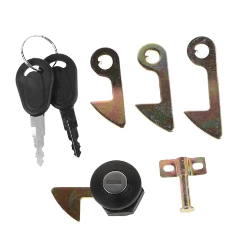 HAPINARY 1 Set Motorcycle Tail Lock Kit Zinc Alloy Security Trunk Lock for Easy Installation Various Models with Hooks for Motorcycles and Scooters