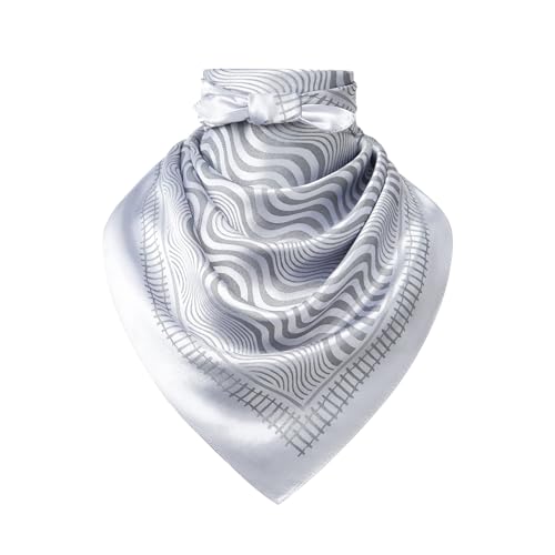 Image of 35 inch Men's Large Square Jacquard Scarf - Cowboy Wild Rugged Style, With Gift Packed