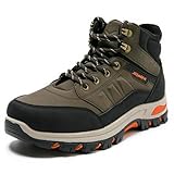 JOMIX Botas Trekking Hombre Impermeables Zapatillas Hiking Outdoor Senderismo de Montaña Calzados Invierno Antideslizantes Estilo Deportivo Casual MWB255037 Marrón 40