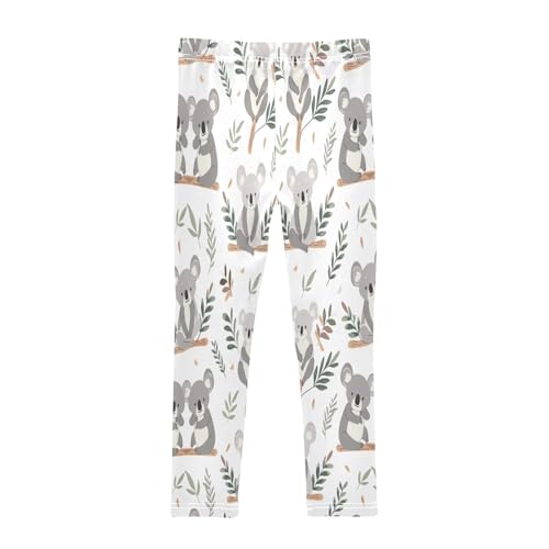 Toddler Girls Leggings Printed Yoga Pants Leggings Grey Koala for Kids2