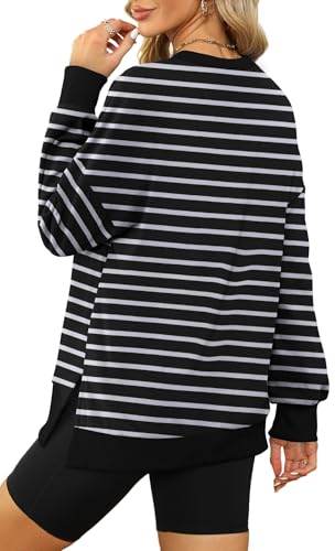 Image of XIEERDUO Womens Oversized Sweatshirts Pullover Casual Crewneck Long Sleeve Tops Comfy
