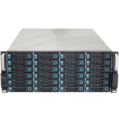 Generic ZhenLoong LF24-6G-EXT 4u 24 Bay Server Chassis Hard dirive hot Swappable SATA SAS Rackmount Case with 6Gb Expansion backplane LSI 2X36 chip SFF8087 Interface,USB 2.0