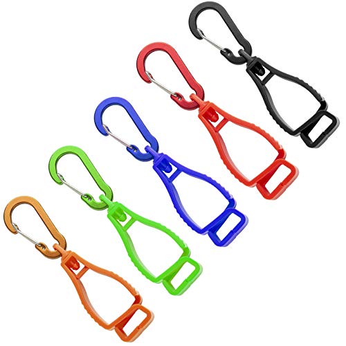 PROMEDIX P 5 Pack Glove Keeper, Glove Grabber Work Safety Glove Holder, Glove clips for Construction Guard Labor Worker Glasses Helmets Hanger Clamp Grabber Catcher