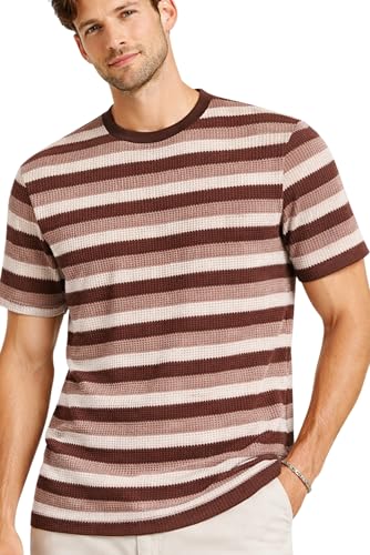 Image of SANE ORIGINALS Waffle Textured Crew Neck Tshirt for Men, Half Sleeve Round Neck Tshirt for Men