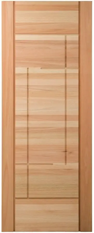 Porta em Madeira Maciça Neo Moderne Eucalipto 210x82cm Natural