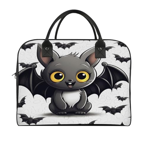 Bolso Tote Bat Cute con Correa Ajustable y Cremallera miniatura 3