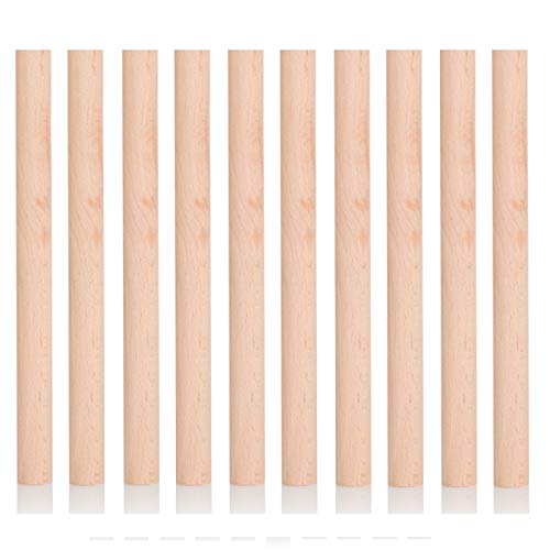 10 Tasselli in legno con adesivi, 15 mm di spessore, 15 cm