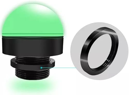 ANDONT 3 Colors Single Layer Three Stack Light, Industrial Warning Lights(24VDC, Waterproof, Red/Yellow/Green, with Buzzer)