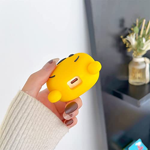 Image of Meyaar Silicone Protective Case for Apple 20W & 18W iPhone USB-C Power Adapter Charger and for USB Lightning Cable, 3D Cartoon Case for iPhone Charger 18W /20W Only (Pooh (Yellow))