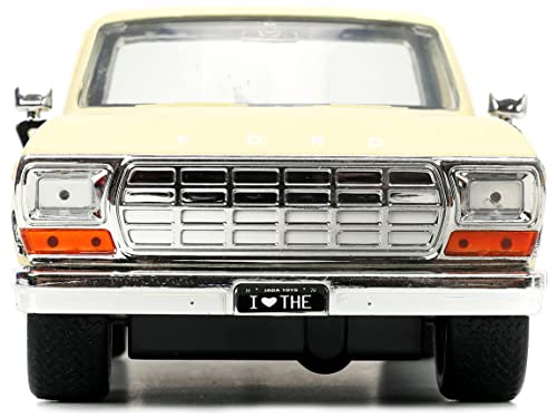 Modelo a escala 1:24 Ford F-150 Pickup 1979 crema miniatura 6