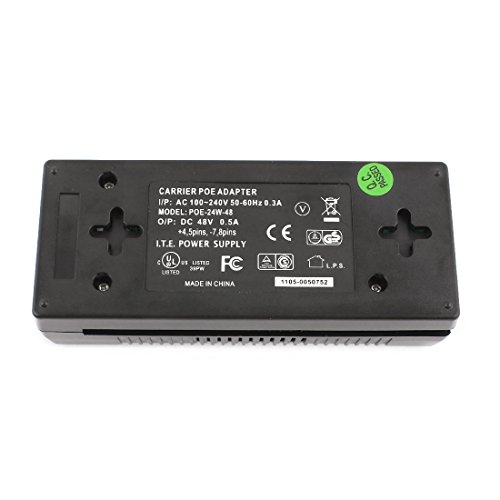 Aexit 48V 0.5A Inyector POE Adaptador de Red miniatura 3