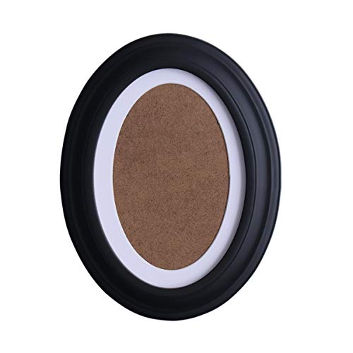 Rosenice 03N4945FLVB15WB 7 Inch Picture Frame Oval Wood Wall Photo Frame Hanging Decoration cover